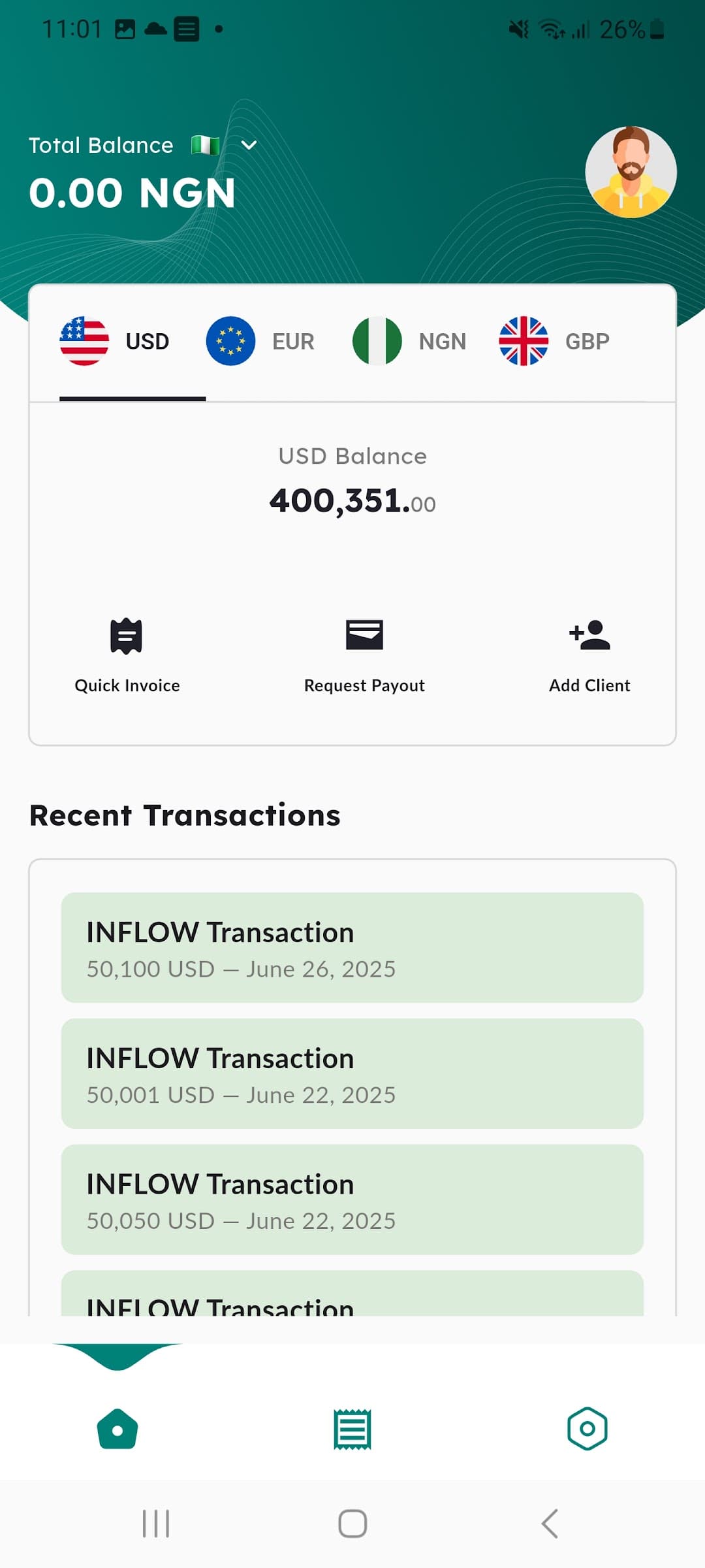 Borderwave — application interface